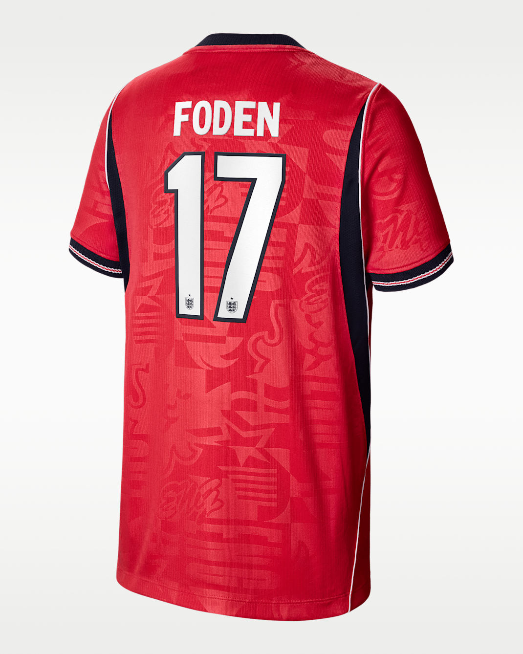 Phil Foden England National Team 2026 Stadium Away Big Kids' Nike Dri-FIT Soccer Jersey - Red
