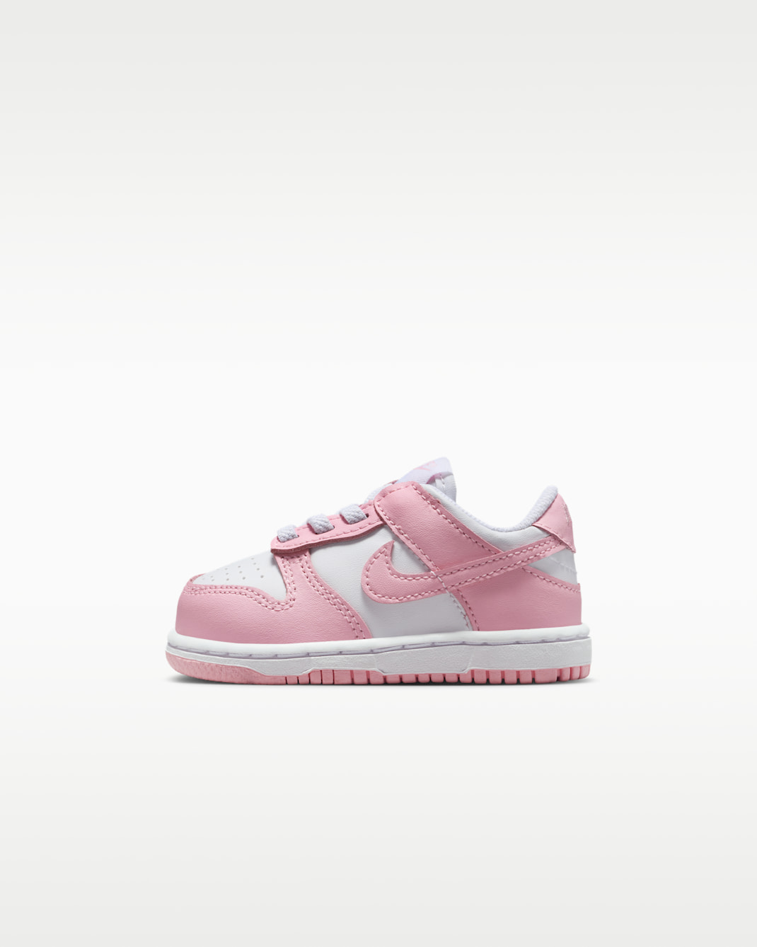 Nike Dunk Low Baby/Toddler Shoes - White/White/White/Medium Soft Pink