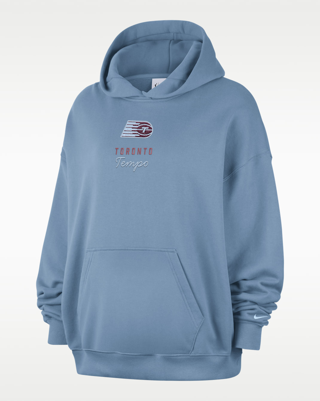 Sweat à capuche oversize en tissu en molleton Nike WNBA Toronto Tempo pour femme - Work Blue/Hydrogen Blue