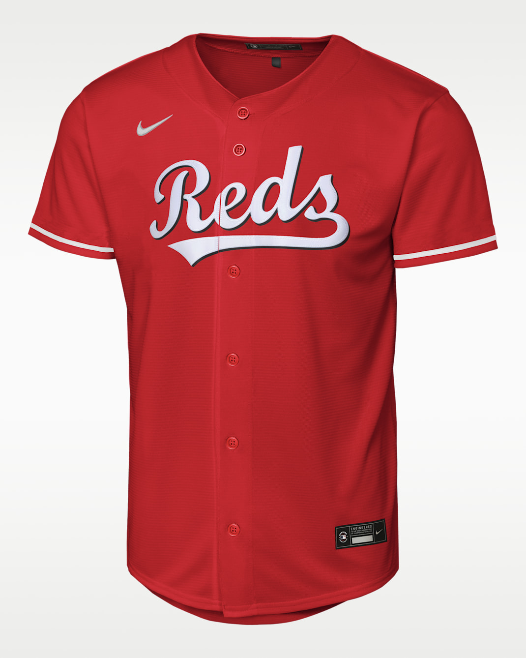 Jersey Nike Baseline Replica Team para niños talla grande Cincinnati Reds - Rojo