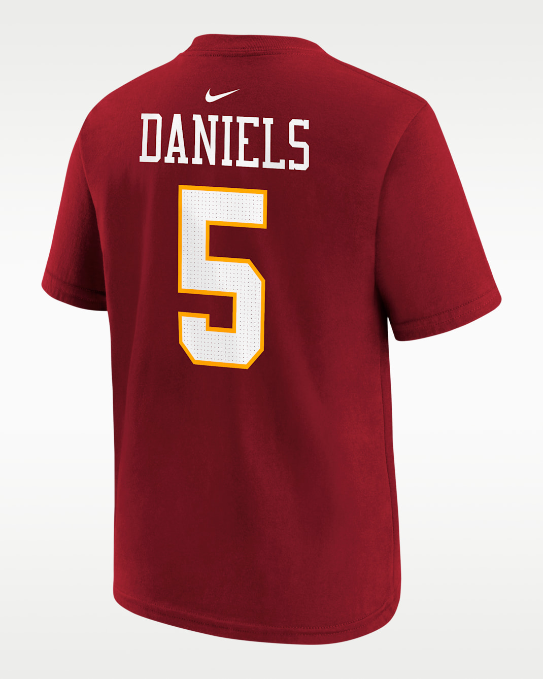 Jayden Daniels Washington Commanders Big Kids' Short-Sleeve T-Shirt