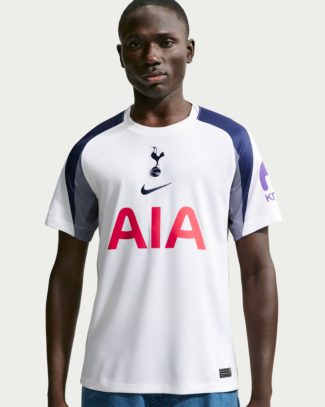 Primera equipació Stadium Tottenham Hotspur 2025/26 Samarreta de futbol Replica Nike Dri-FIT - Home - Blanc/Light Iron Ore/Binary Blue