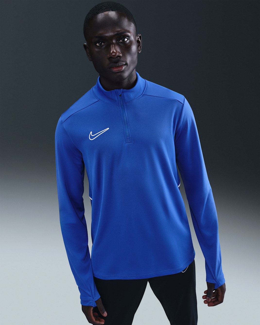 Playera de entrenamiento de fútbol Dri-FIT para hombre Nike Academy - Royal juego/Royal juego/Blanco