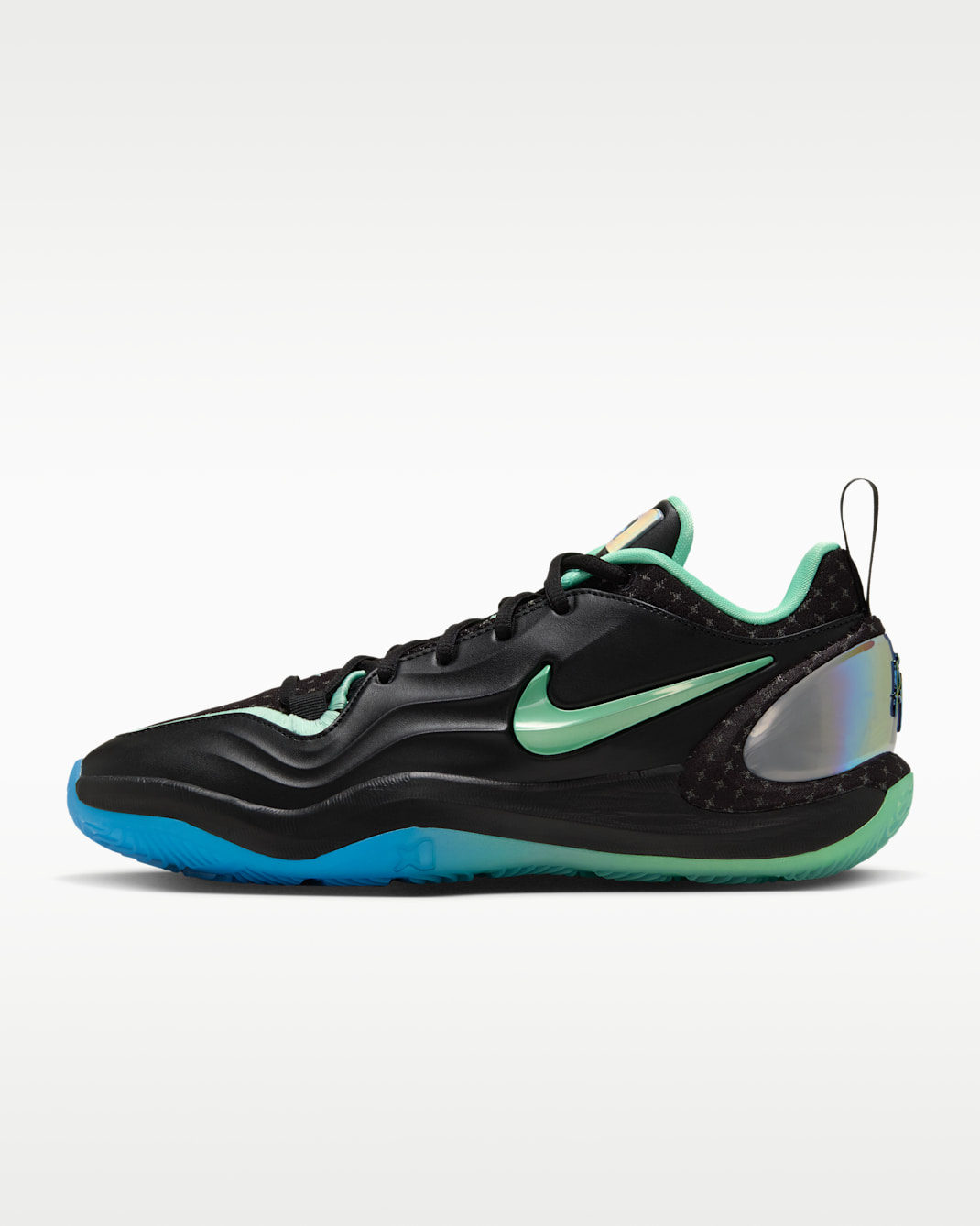A'Two "Nike Nights" A'ja Wilson Basketball Shoes - Black/Blue Glow/Multi-Color/Green Glow