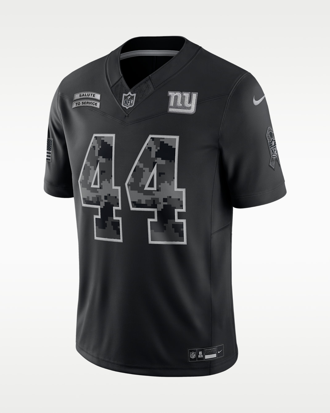 Cam Skattebo New York Giants Salute to Service Men's Nike Dri-FIT NFL Limited Jersey - Black