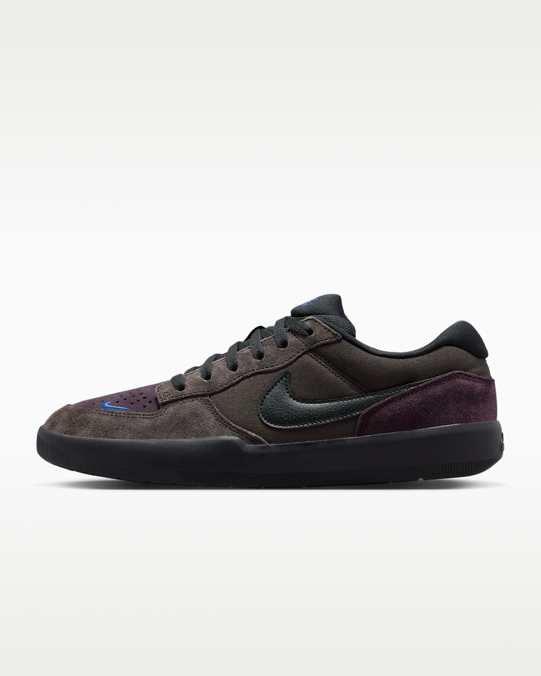 Nike SB Force 58 Skate Shoes - Shadow Brown/Burgundy Ash/Racer Blue/Black