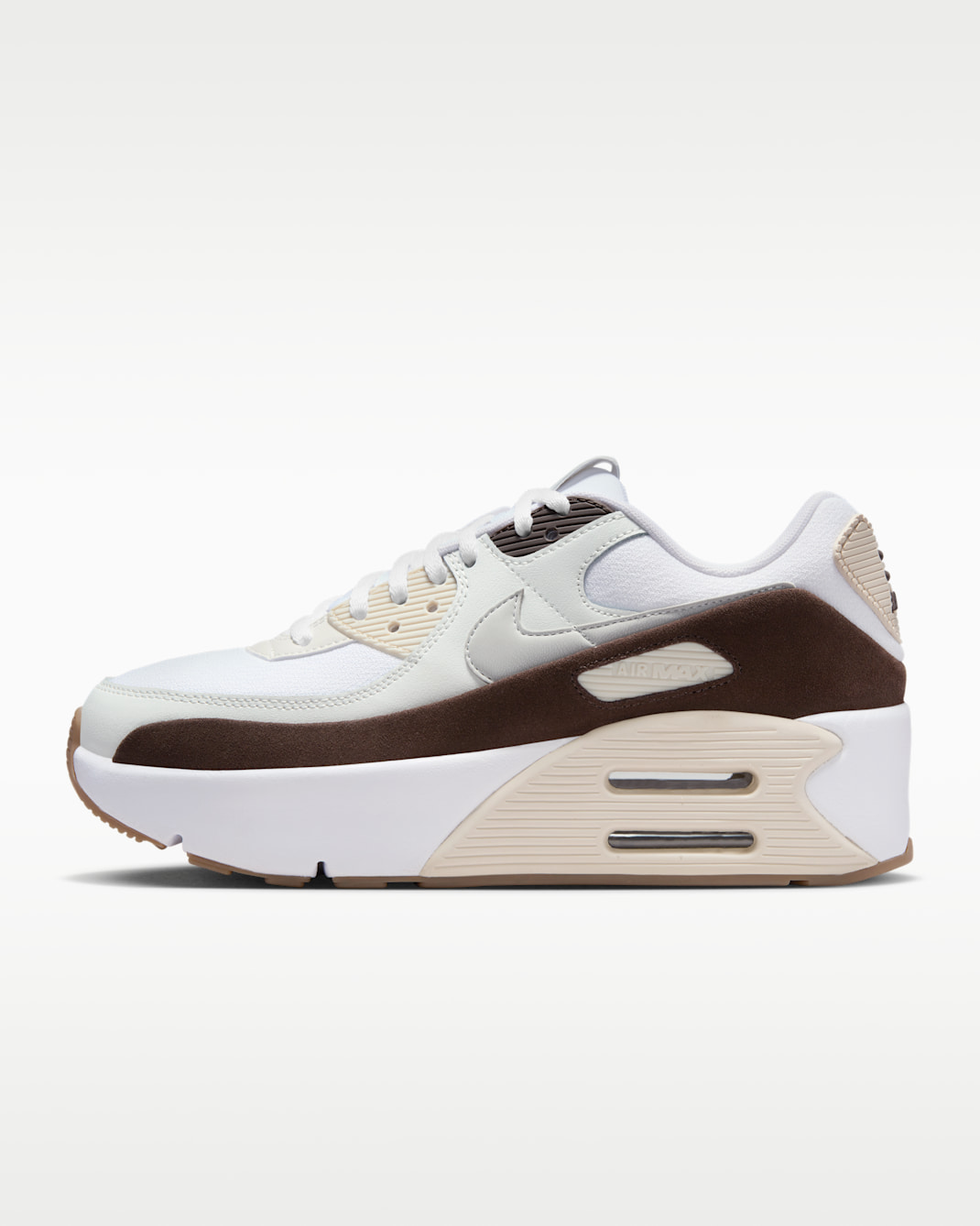 Nike Air Max 90 LV8 Women's Shoes - White/Baroque Brown/Light Orewood Brown/Photon Dust