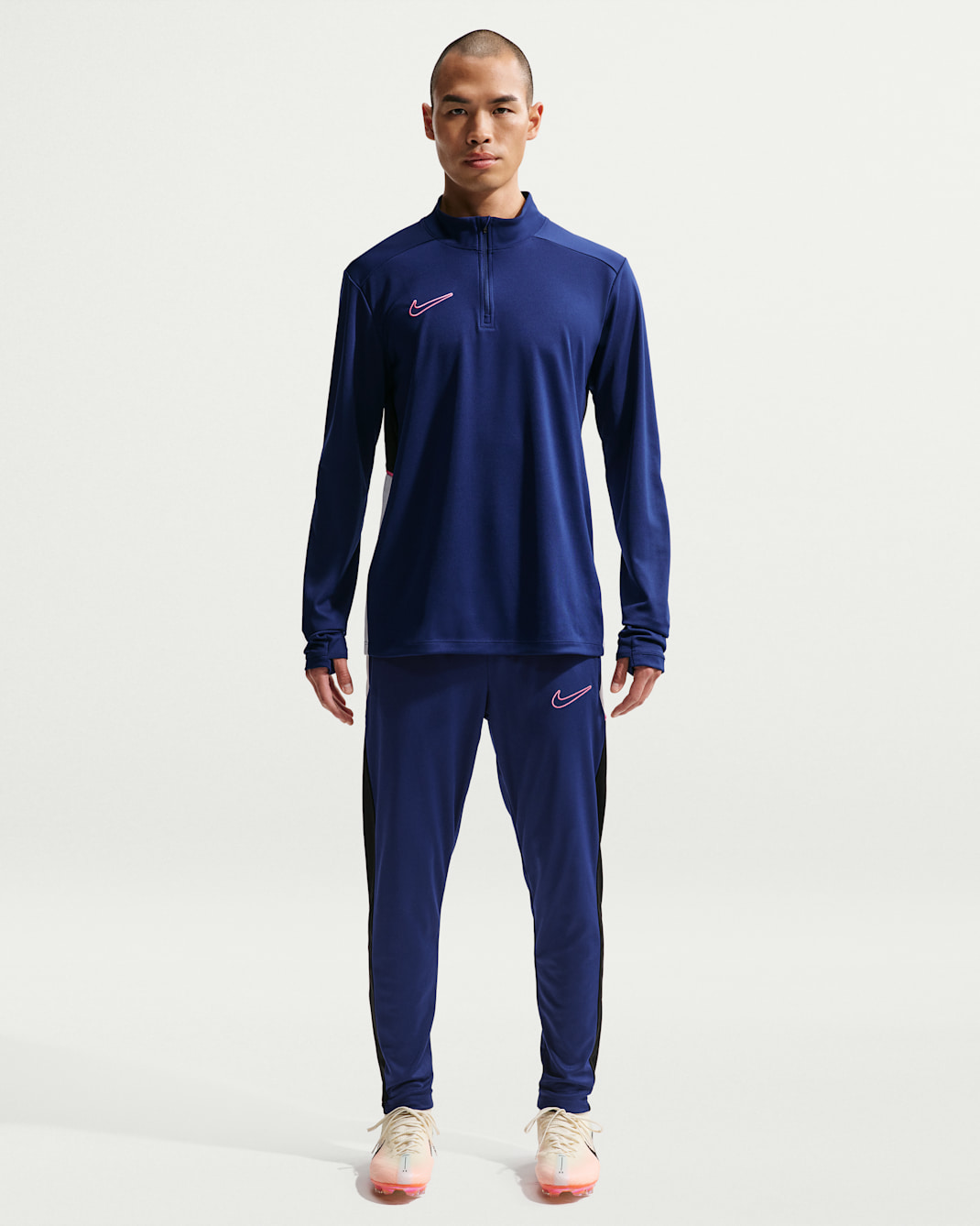Nike Academy Men's Dri-FIT Football Pants - Blue Void/White/Black/Pinksicle