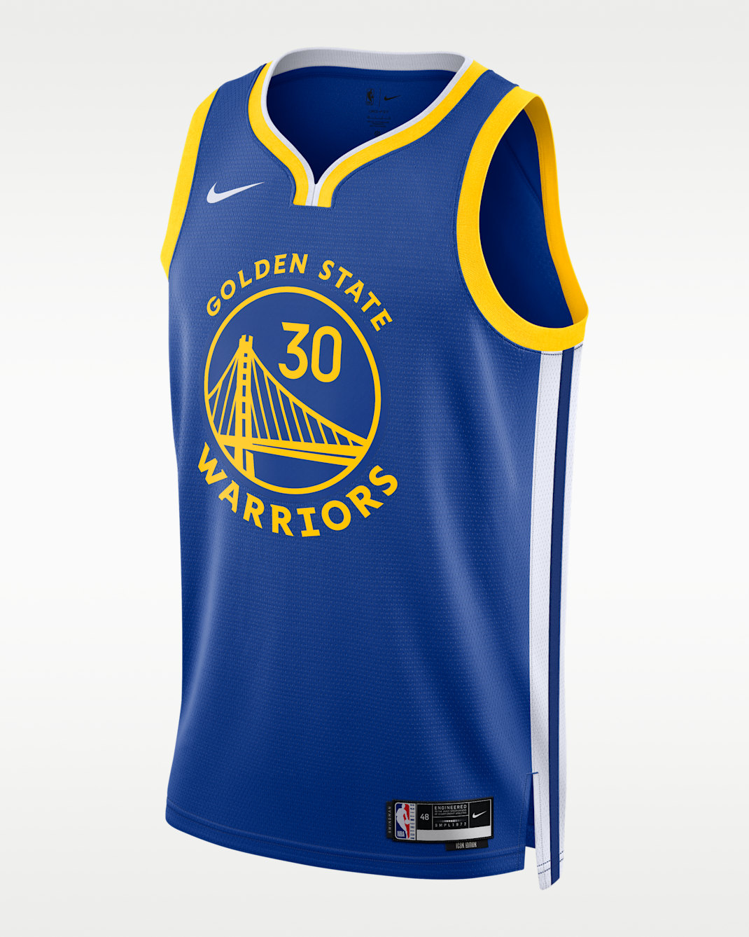 Golden State Warriors Icon Edition Men's Nike Dri-FIT NBA Swingman Jersey - Rush Blue