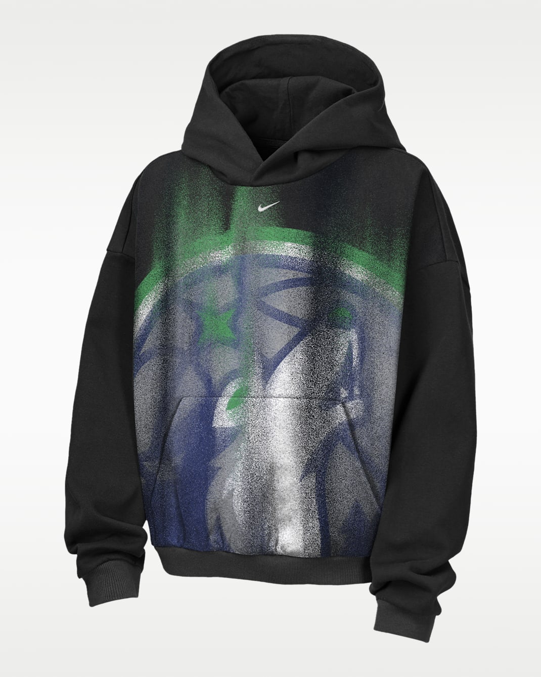 Sudadera con gorro Nike Básquetbol para niños talla grande Minnesota Timberwolves - Negro