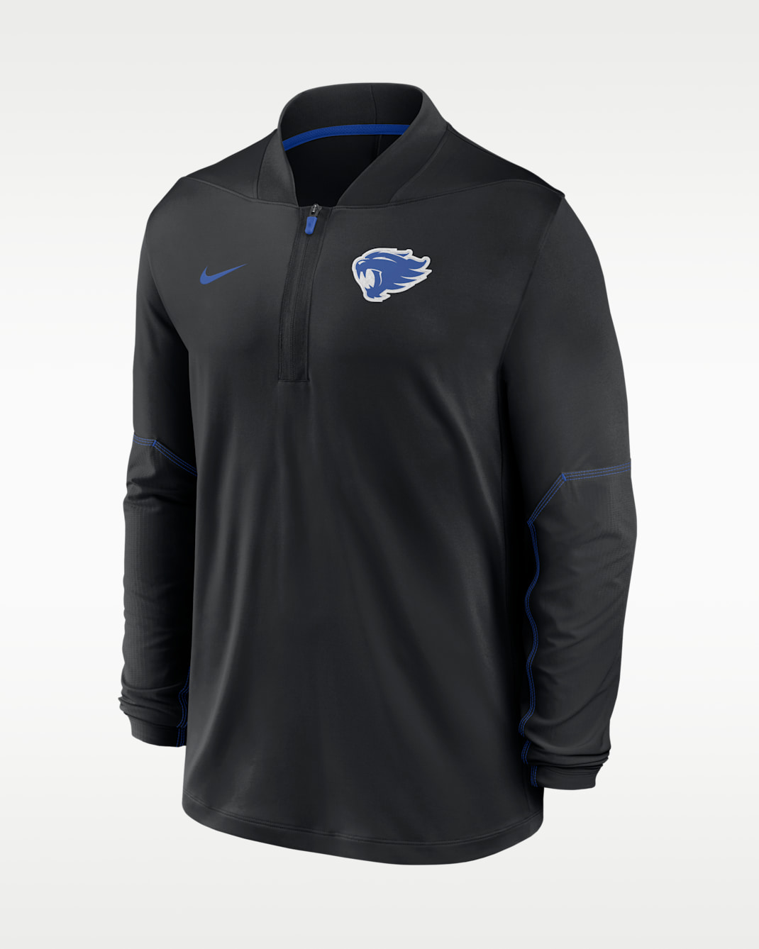 Kentucky Sideline Men's Nike Dri-FIT College 1/2-Zip Top - Black/Game Royal