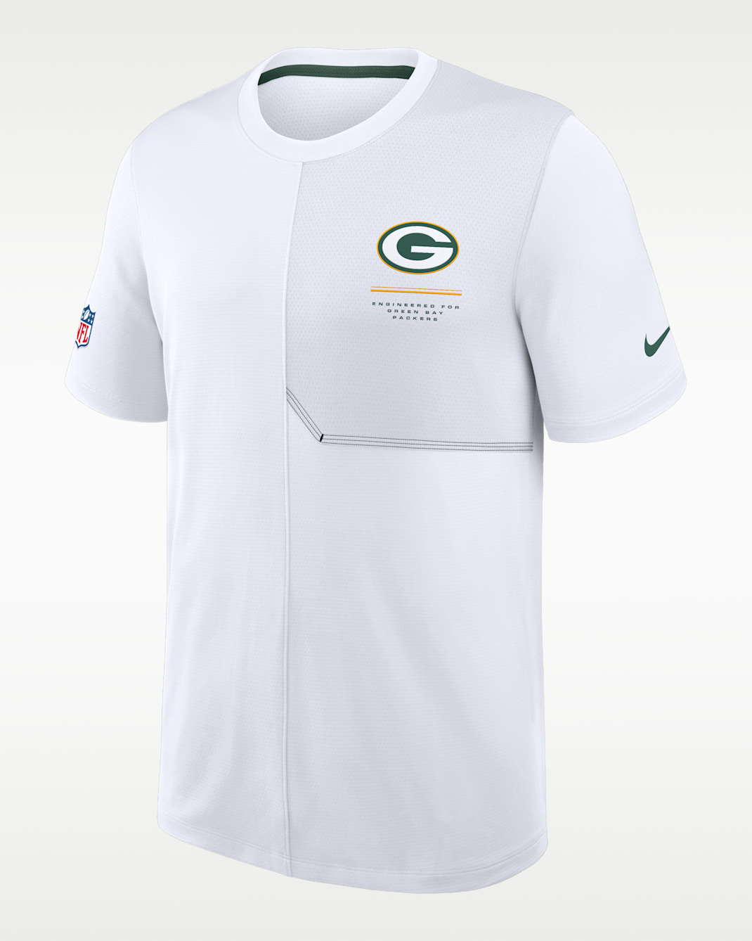 Green Bay Packers Sideline Coach Men's Nike Dri-FIT NFL Top - White
