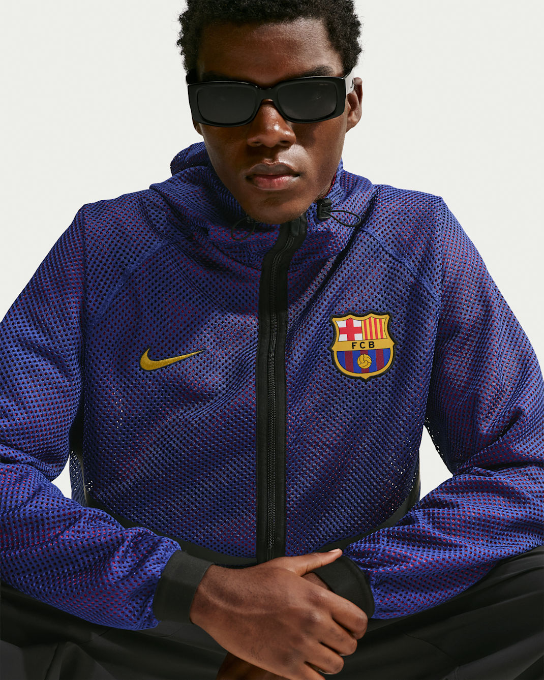 FC Barcelona Men's Nike Dri-FIT Soccer Anthem Jacket