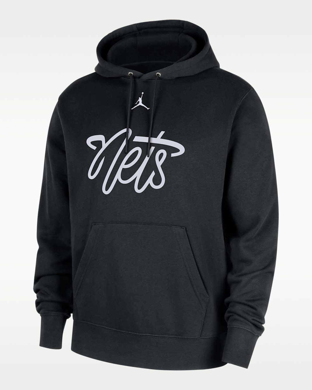 Brooklyn Nets Men's Club Fleece Pullover Hoodie - Black