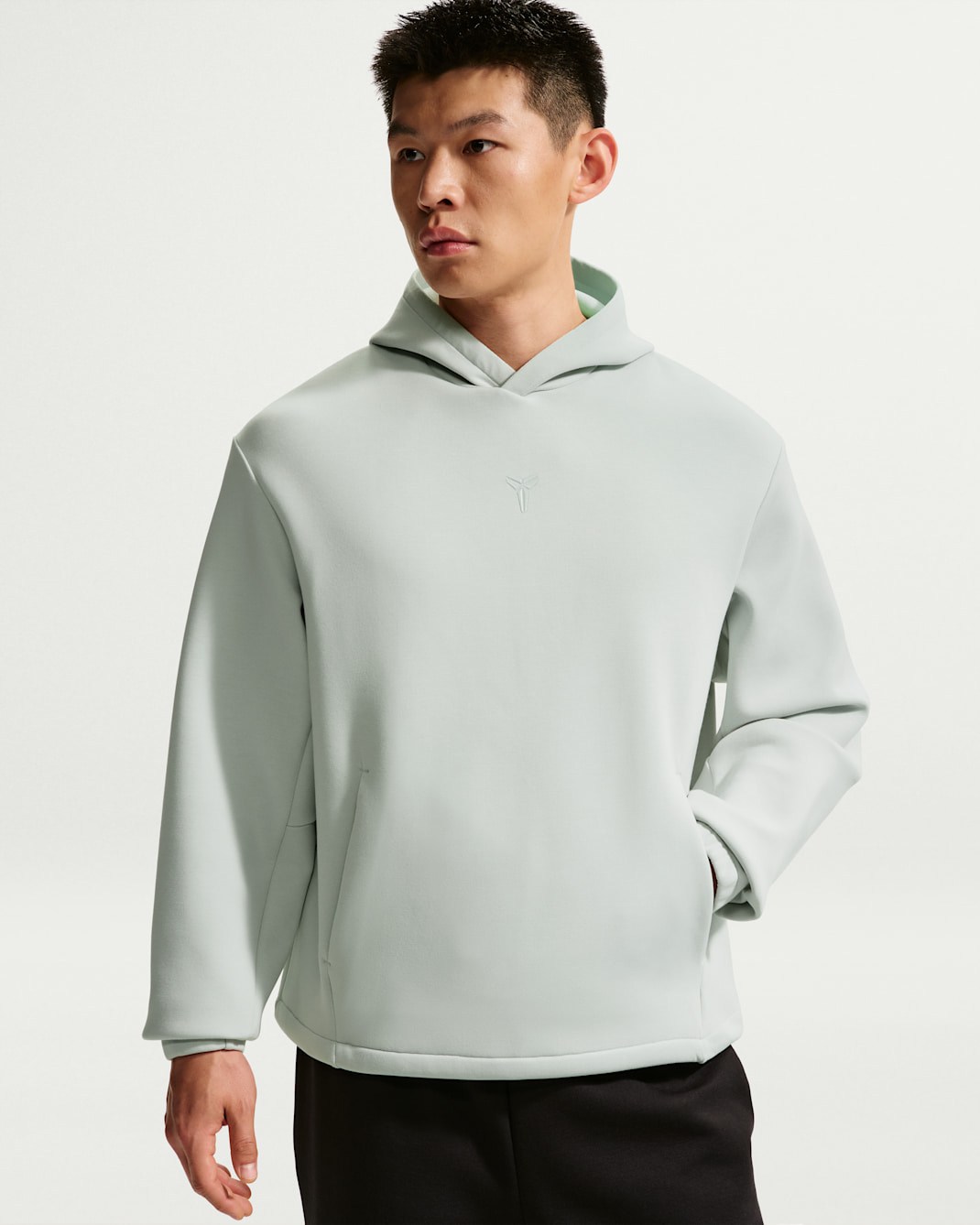 Kobe Men's Nike Dri-FIT Pullover Basketball Hoodie - Light Silver/Light Silver