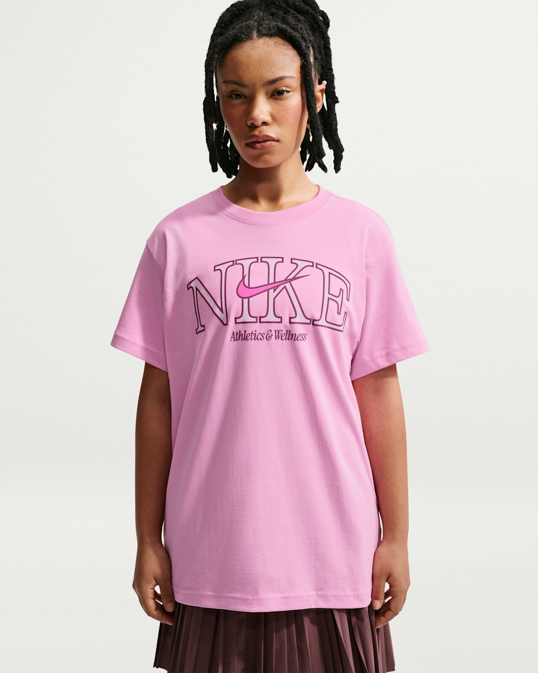 Nike Sportswear Classic Women's Oversized T-Shirt - Pink Rise