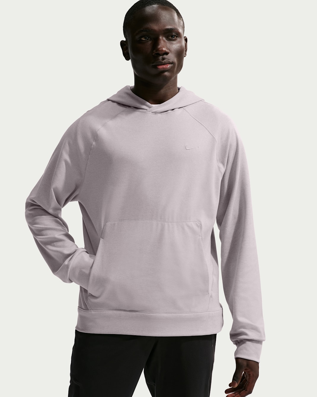 Sudadera con gorro sin cierre de alto rendimiento Dri-FIT con protección contra los rayos UV para hombre Nike Primary NanoKnit - Mena violeta claro/Violeta platino/Jaspeado/Mena violeta claro