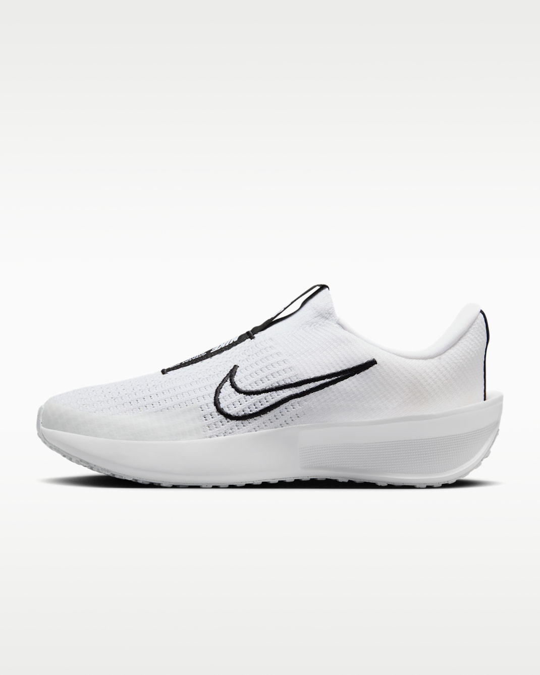 Nike Interact Run EasyOn Men's Road Running Shoes - White/White/Black