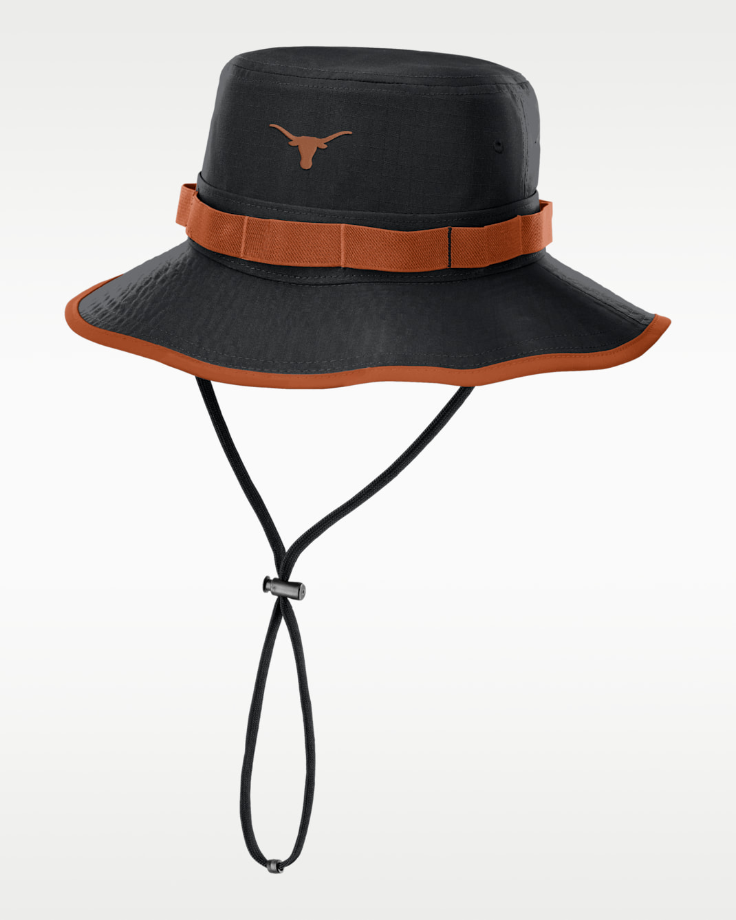 Gorro tipo pescador universitario Nike Dri-FIT para hombre Texas Sideline Apex Boonie - Negro/Naranja quemado