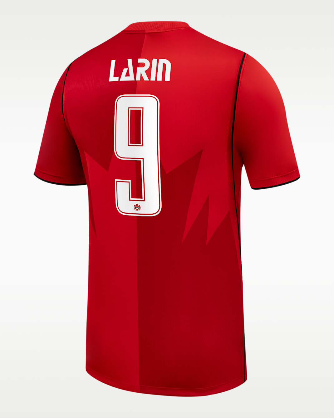 Cyle Larin Canada Soccer 2026 Stadium Home Men's Nike Dri-FIT Soccer Jersey - Red