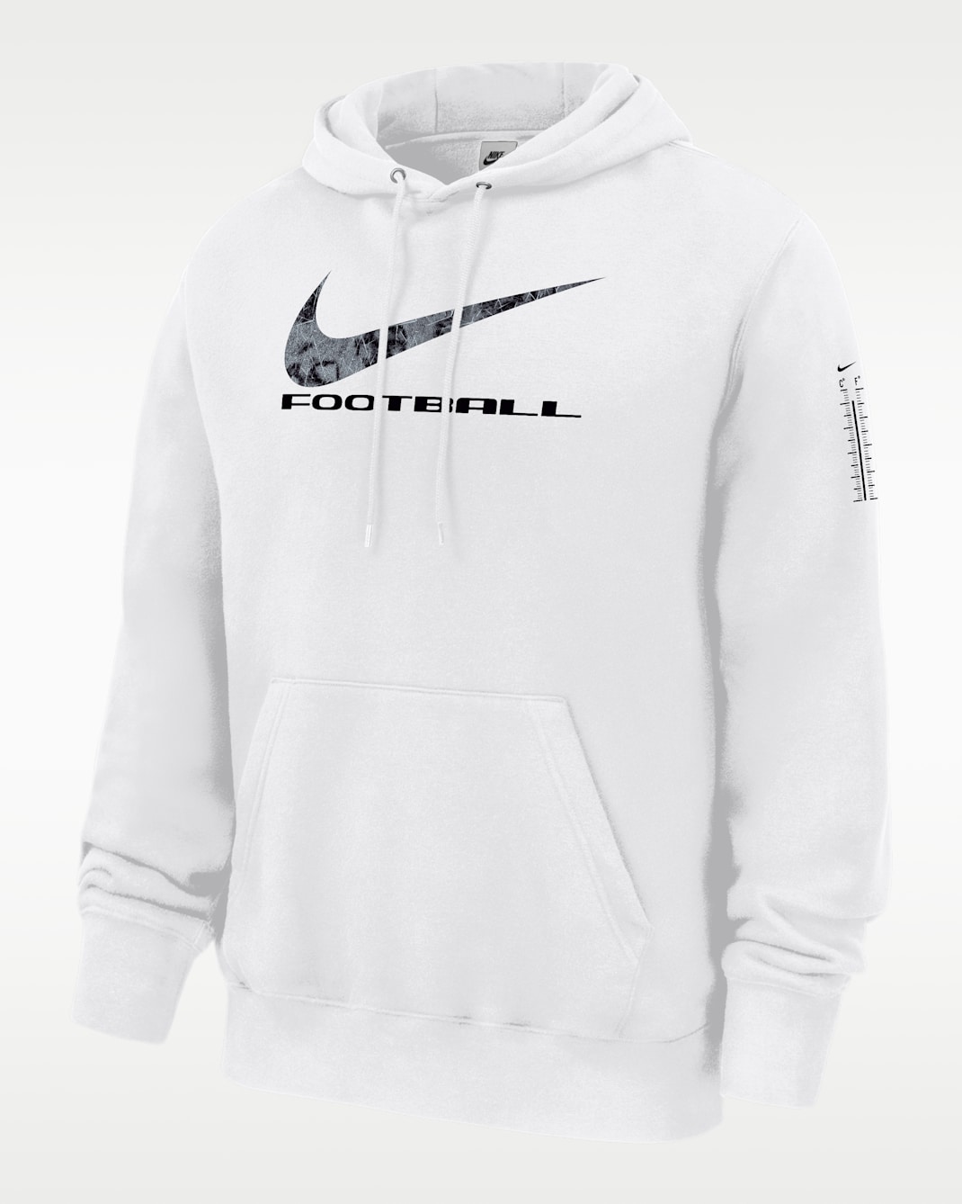 Sudadera con gorro sin cierre de futbol de tejido Fleece para hombre Nike Club - Blanco