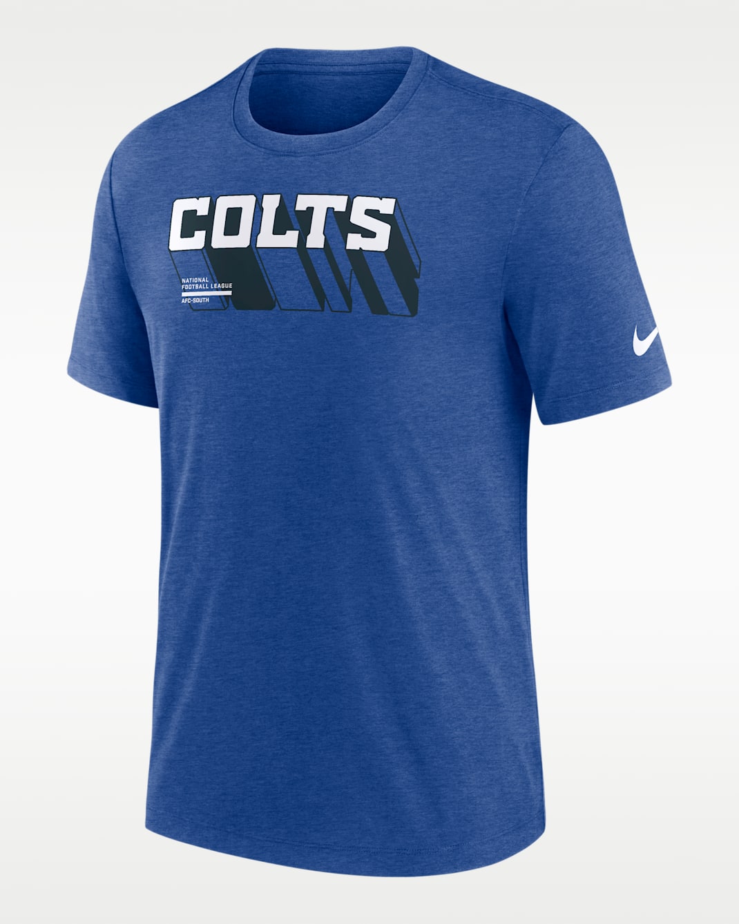 Indianapolis Colts Long Pass Men's Nike NFL T-Shirt - Sport Royal Heather