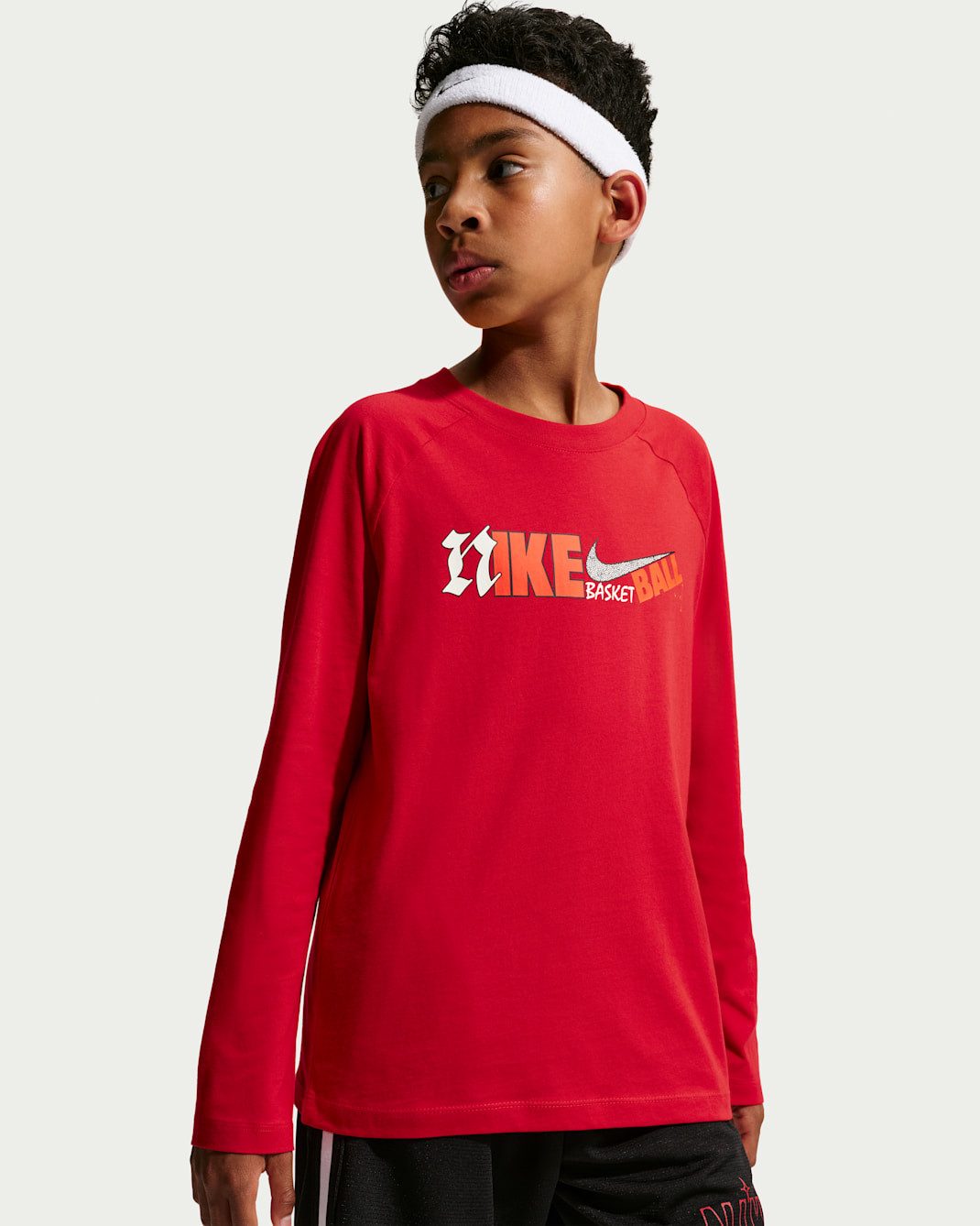 Nike Kids' Long Sleeve Tee - University Red