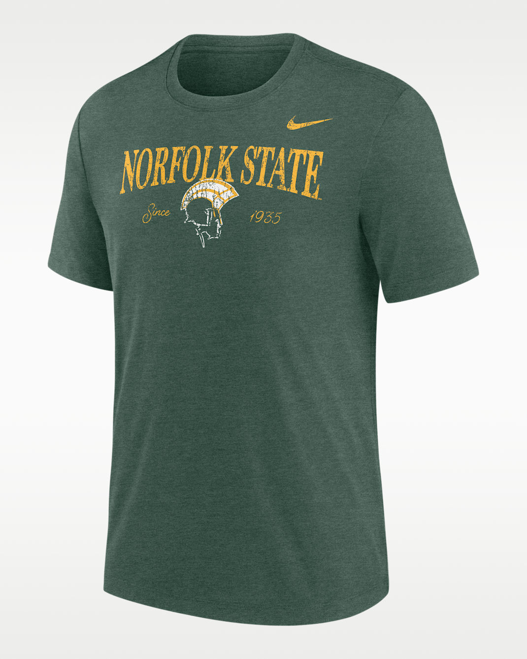 Nike College (Norfolk State University) Men's Tri-Blend Short-Sleeve T-Shirt - Fir