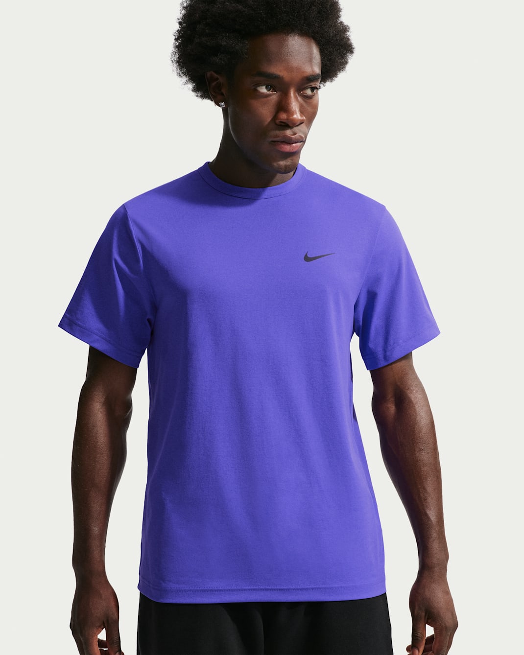 Nike Hyverse Men's Dri-FIT UV Short-sleeve Versatile Top - Persian Violet/Black