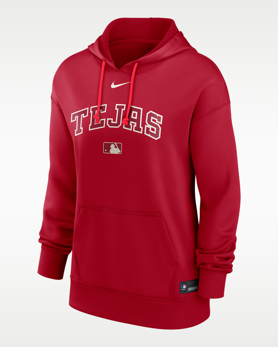 Texas Rangers Authentic Collection City Connect Women's Nike Therma MLB Pullover Hoodie - Red