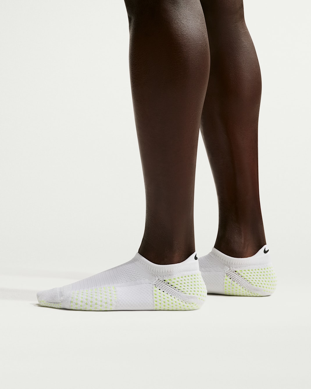 Calcetines invisibles Dri-FIT ADV acolchados (1 par) Nike Unicorn - Blanco/Volt/Negro