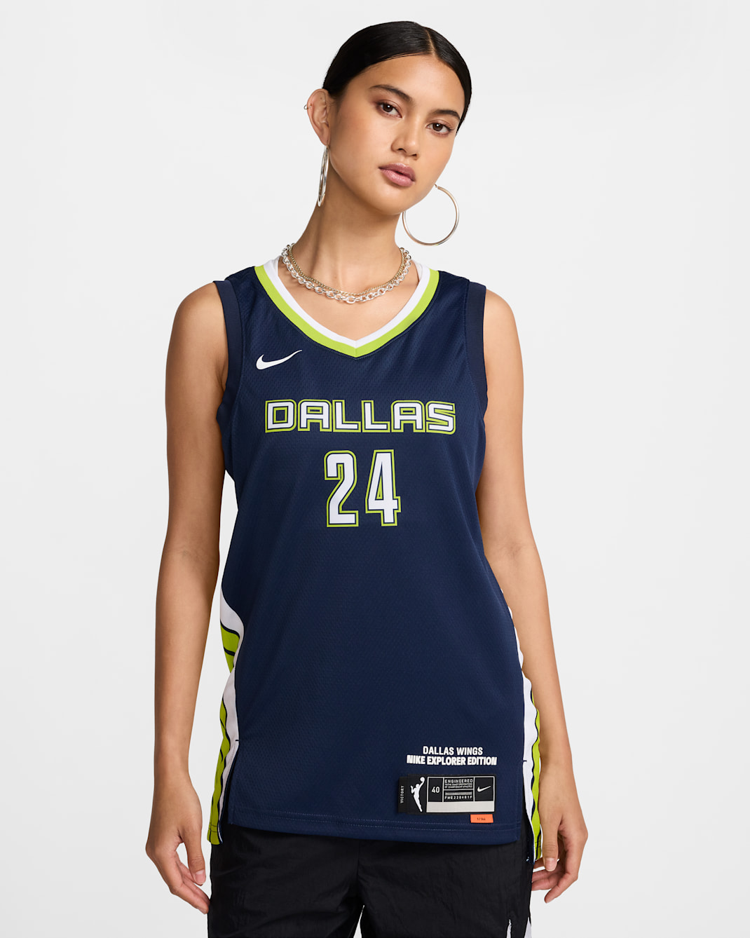 Dallas Wings Explorer Edition Nike Dri-FIT WNBA Victory Jersey - College Navy