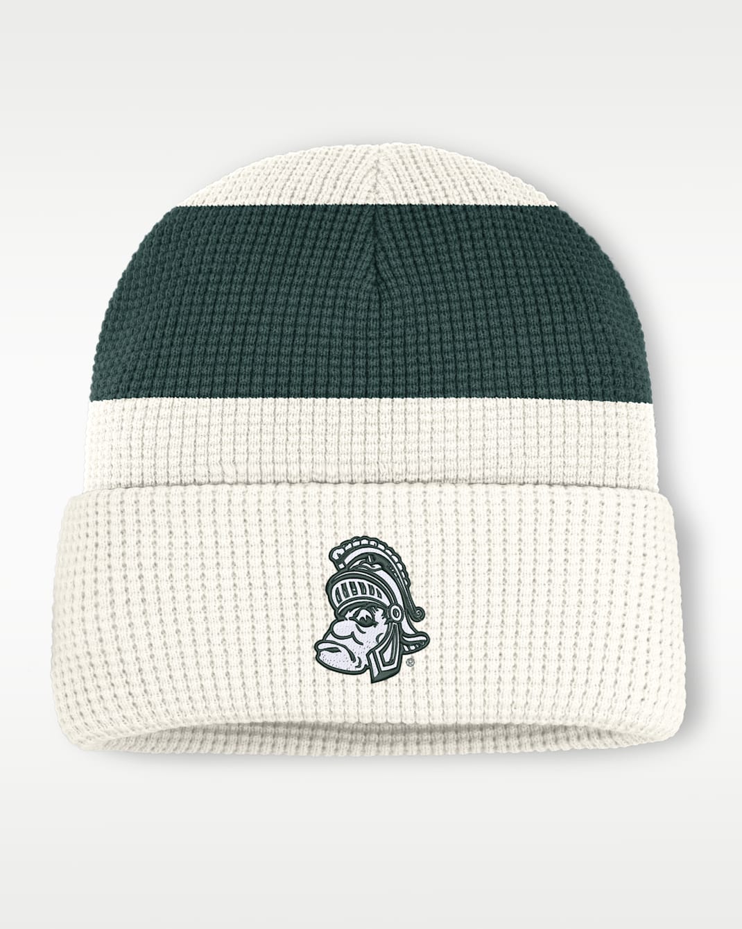 Gorro con dobladillo universitario Nike para hombre Michigan State - Blanco