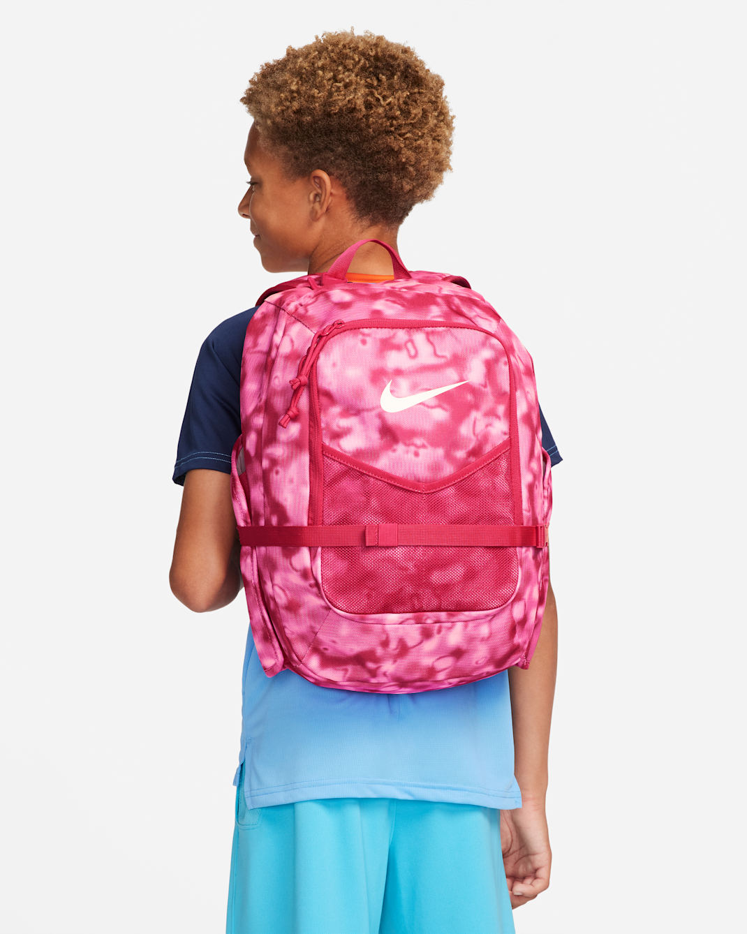 Mochila para niños (20L) Nike Diamond Select - Rosa perfecto/Blanco