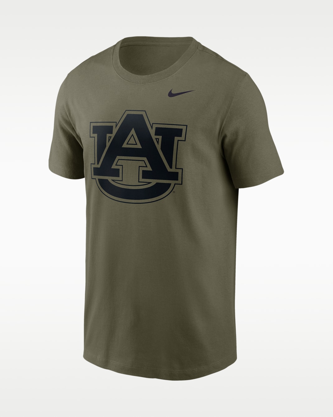 Playera universitaria Nike Dri-FIT para hombre Auburn Campus Primetime - Oliva medio