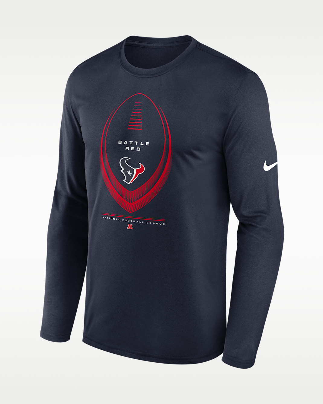 Houston Texans Legend Icon Men's Nike Dri-FIT NFL Long-Sleeve T-Shirt - Navy