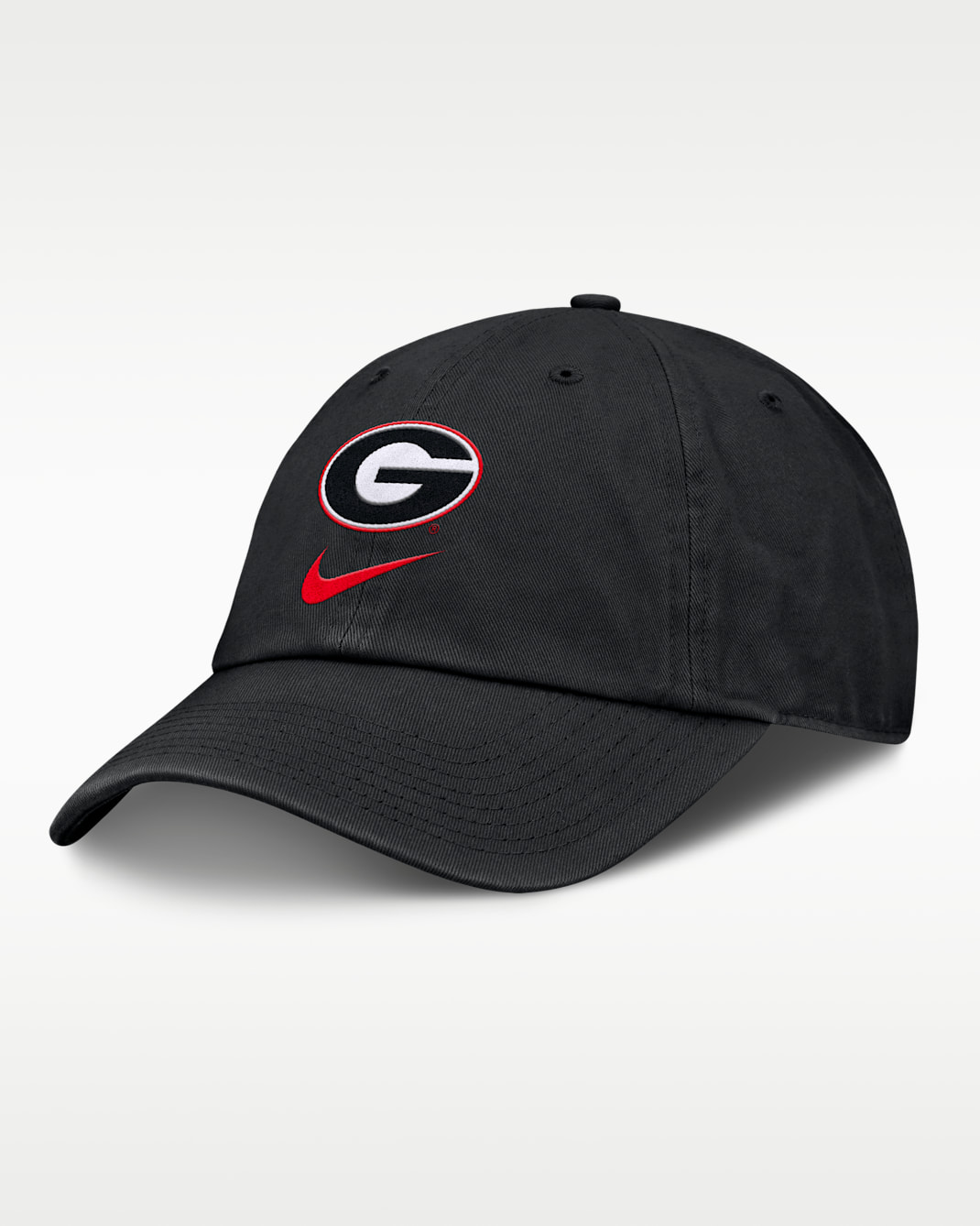 Georgia Primetime Club Men's Nike College Adjustable Hat - Black