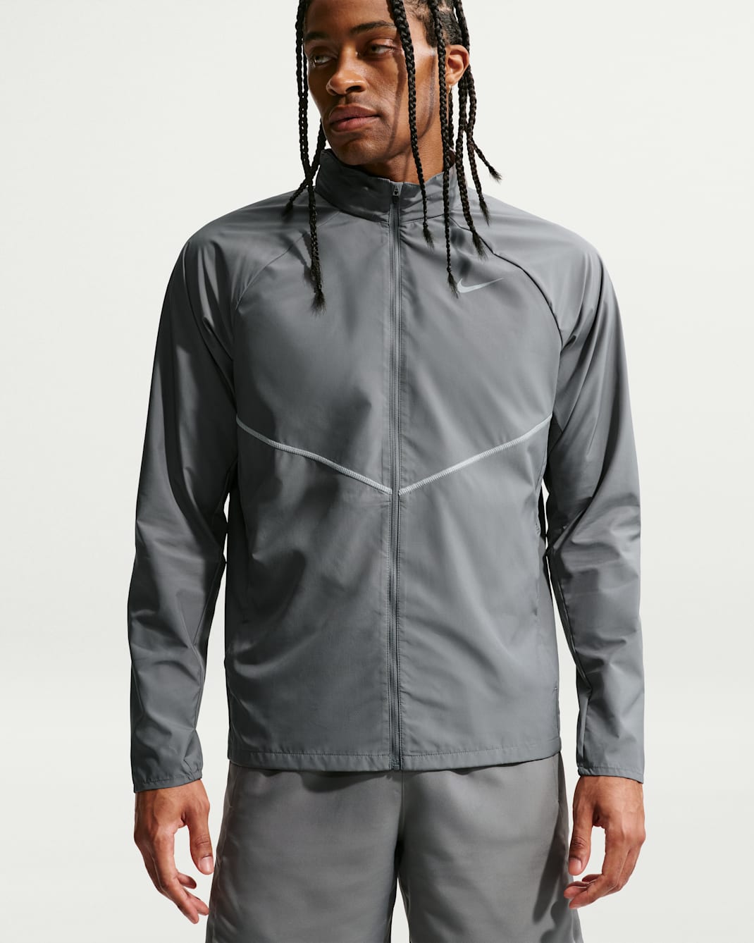 Giacca da running con protezione UV Repel Nike Miler – Uomo - Smoke Grey/Smoke Grey