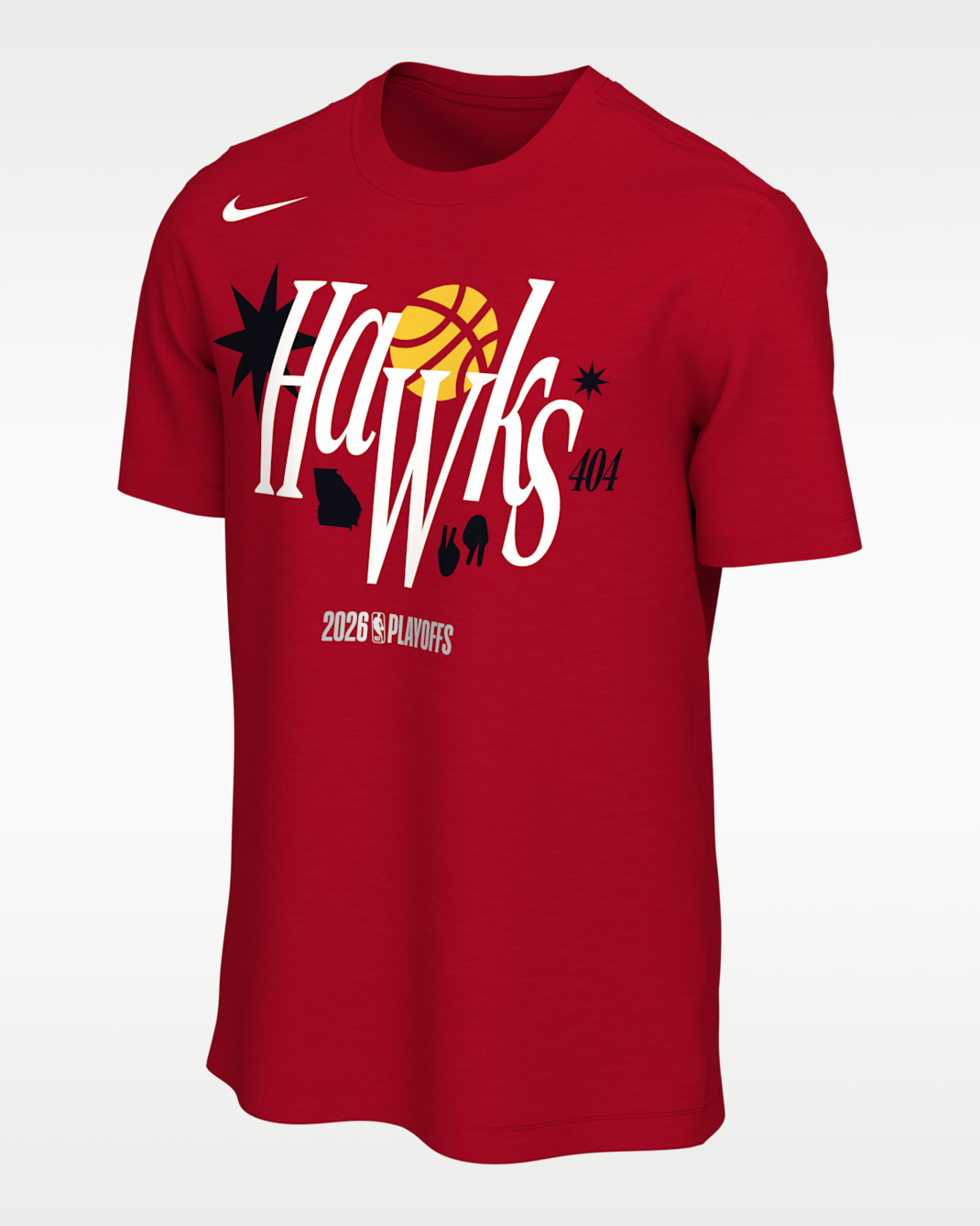 Playera de básquetbol Nike de la NBA para hombre Atlanta Hawks - Rojo universitario