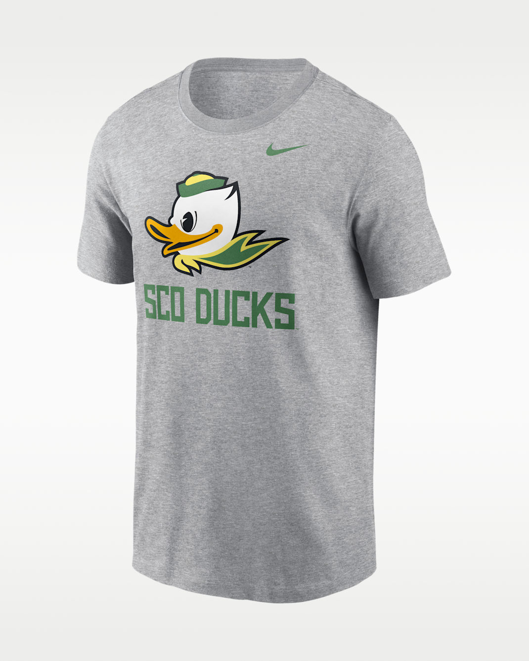 Oregon Primetime Logo Mantra Men's Nike College T-Shirt - Grey Heather