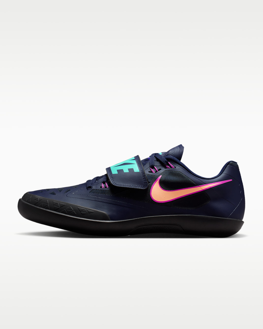 Nike Zoom SD 4 Track & Field Throwing Shoes - Obsidian/Hyper Violet/Hyper Turquoise/Orange Pulse