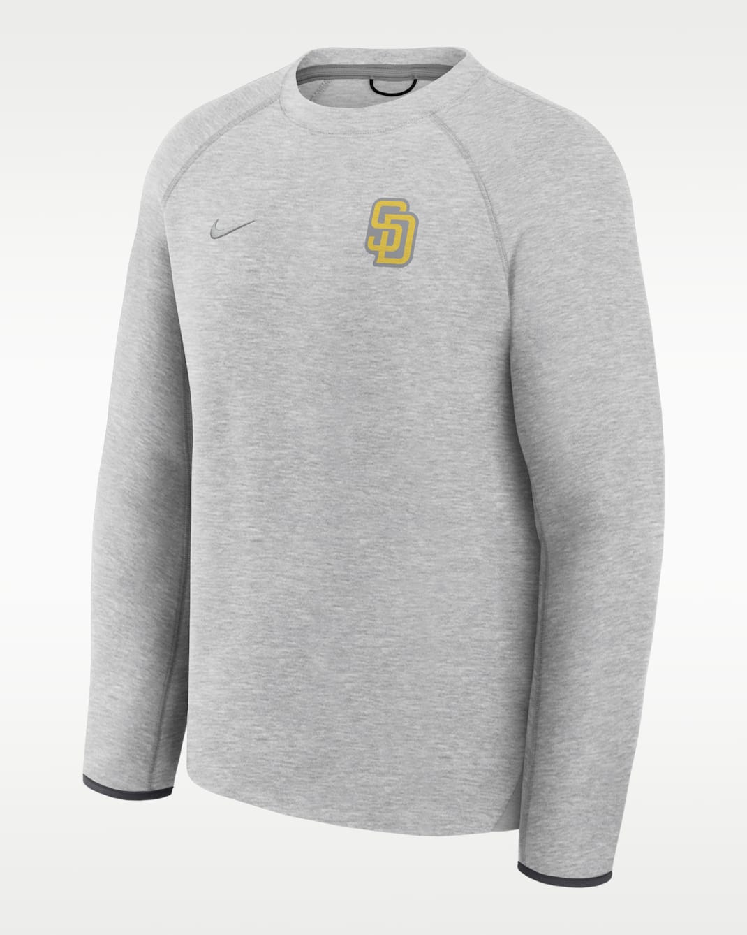 Sudadera de cuello redondo sin cierre Nike de la MLB para hombre San Diego Padres Tech Fleece - Gris