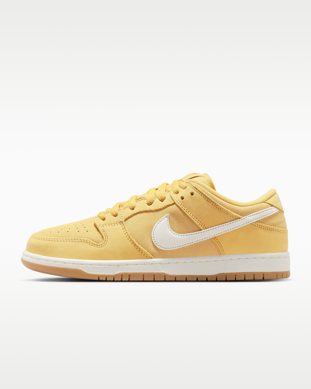 Nike SB Dunk Low Pro Skate Shoes - Saturn Gold/Saturn Gold/Solar Flare/Sail