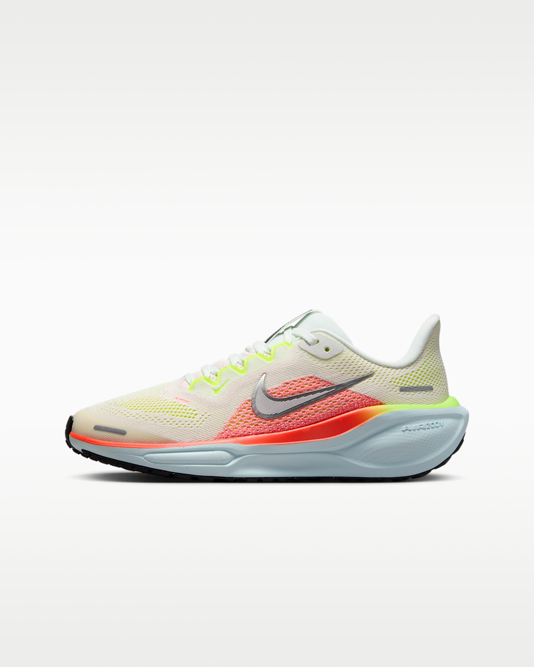 Nike Pegasus 41 Older Kids' Road Running Shoes - Summit White/Bright Crimson/Glacier Blue/Chrome