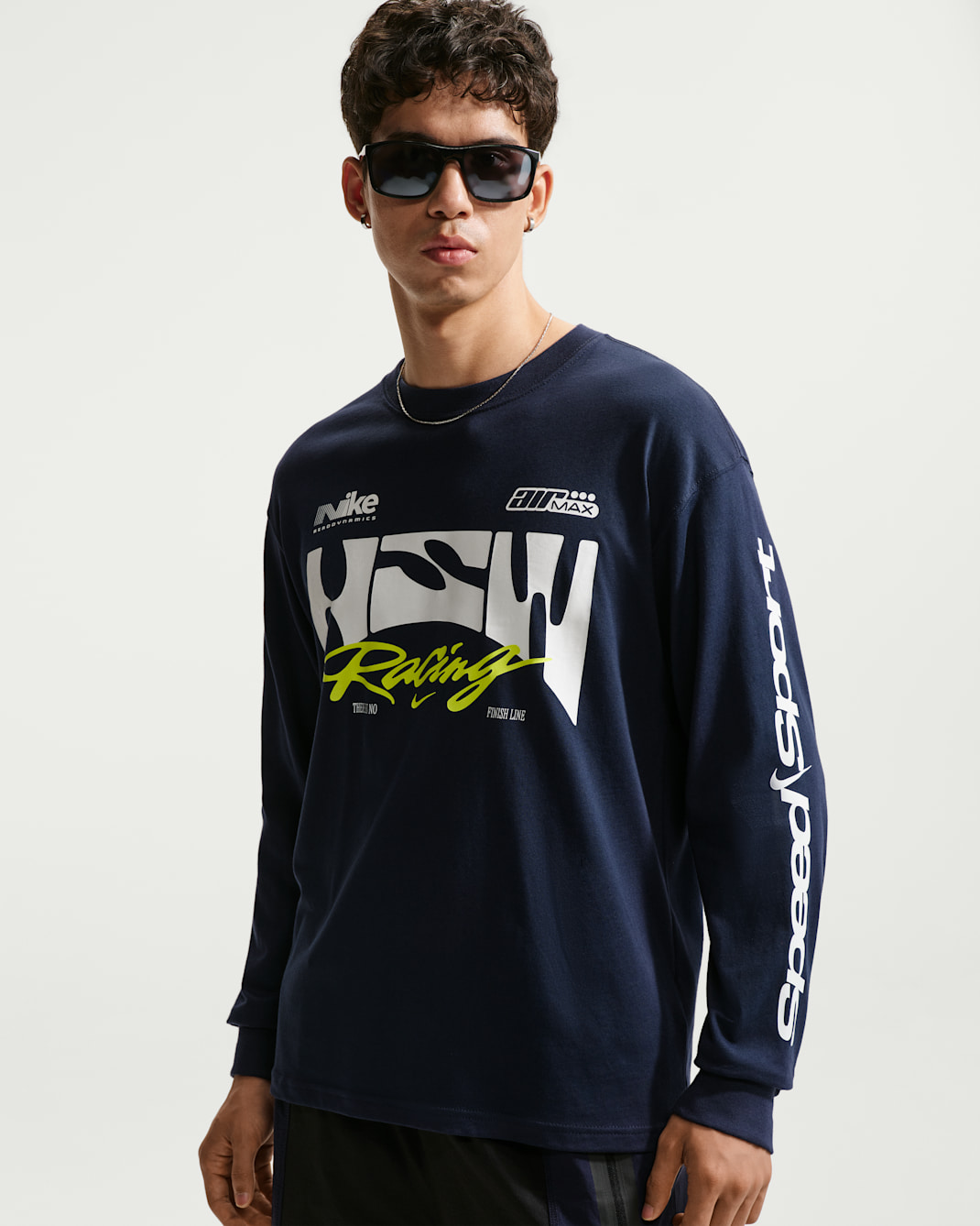ナイキ スポーツウェア ロングスリーブ Tシャツ - オブシディアン