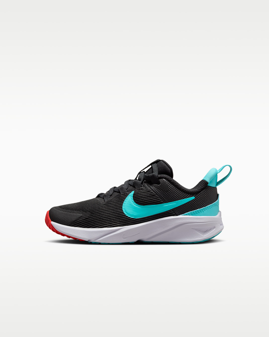 Nike Star Runner 4 Younger Kids' Shoes - Black/Bright Crimson/White/Dusty Cactus