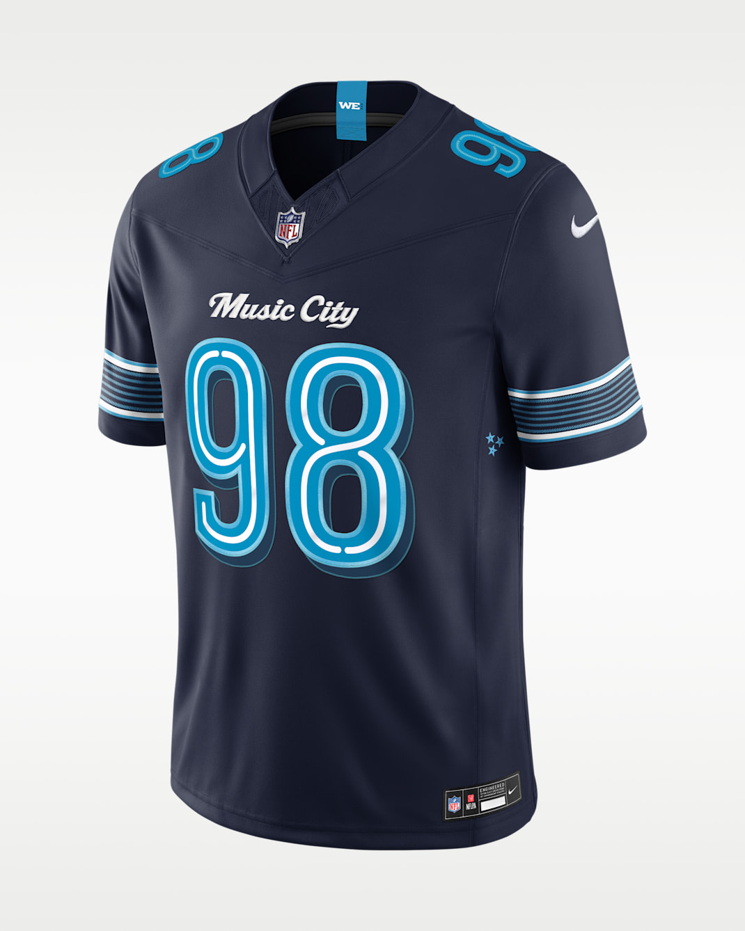 Jeffery Simmons Tennessee Titans Rivalries Collection Men's Nike Dri-FIT NFL Limited Jersey - College Navy
