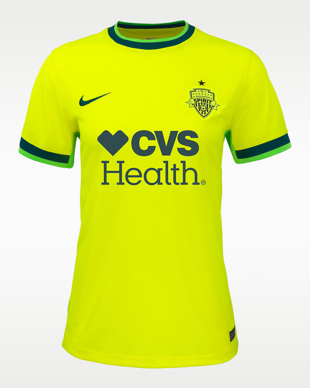 Trinity Rodman Washington Spirit 2025 Stadium Away Women's Nike Dri-FIT NWSL Replica Jersey - Lemon Venom/Deep Teal
