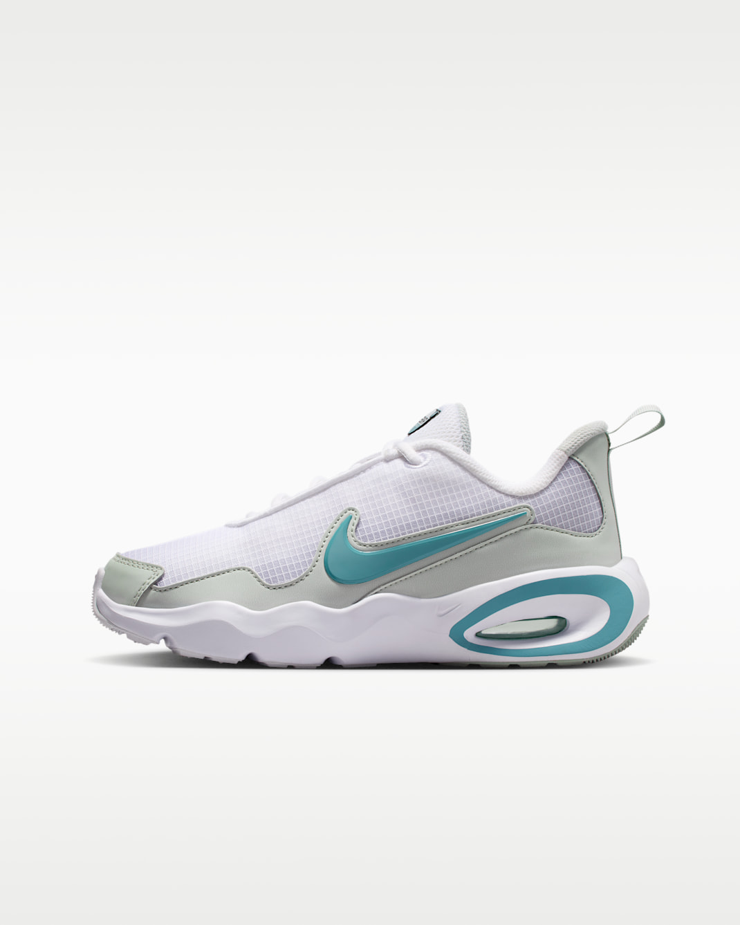 Nike Air Max Nova Schuh (ältere Kinder) - Weiß/Light Silver/Mint Foam/Denim Turquoise