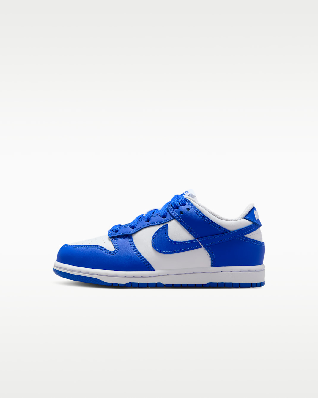 Nike Dunk Low Younger Kids' Shoes - White/Hyper Royal/Hyper Royal